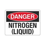 Danger Nitrogen (Liquid) (Hazmat) Sign
